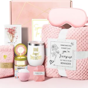 Mothers Day Gifts for Mom Wife Grandma Daughter Friends Sister, Happy Birthday Gifts for Women Mom Her Friend Sister Wife Grandma, Self Care Gift Get Well Relaxing Spa Gift Basket Set