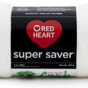 RED HEART Super Saver Yarn, White